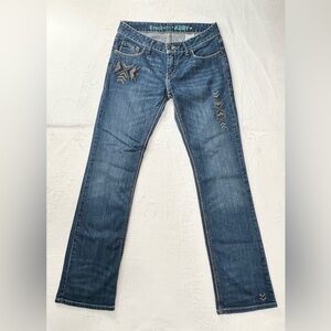 CRUEL Denim Abby Women’s Aztec Embroidered Jeans size 27/3R